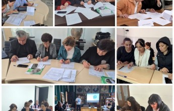 IV ეტაპის ტრენინგები საუბნო საარჩევნო კომისიებისთვის, რომლებიც კენჭისყრის პროცესს წარმართავენ ელექტრონული აპარატების გამოყენების გარეშე