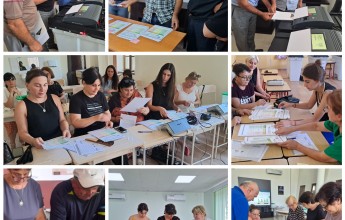 ტრენინგების V ეტაპი საუბნო საარჩევნო კომისიებისთვის, რომლებიც კენჭისყრის პროცესს წარმართავენ ელექტრონული აპარატების გამოყენებით 